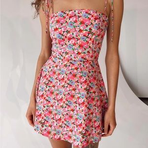 Princess Polly Elissa mini dress pink floral